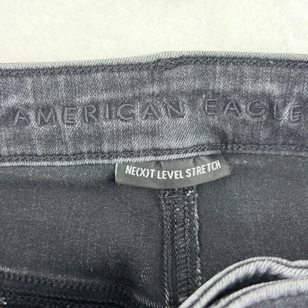 American Eagle Jeans Black Ne(x)t Level‎ Stretch Size 8 Regular
